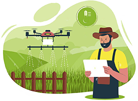 Dronla homojen ilaçlama